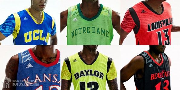 Dettagli canotte NCAA adidas 2013