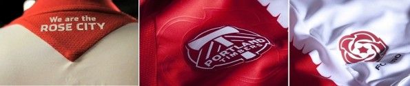 Dettagli divisa away Portland Timbers 2013