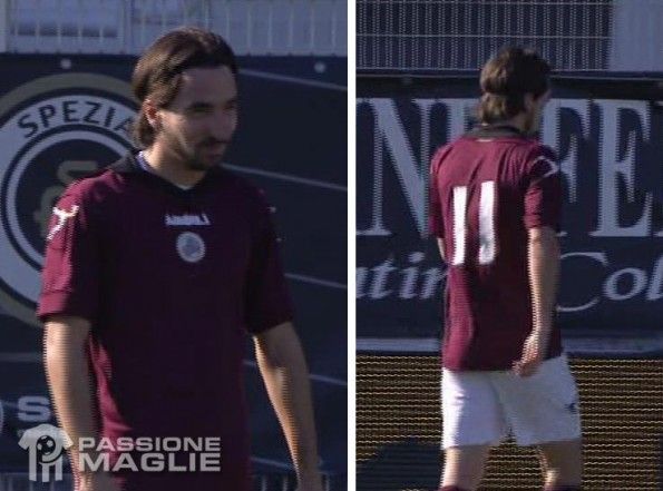 Lambrughi maglia contrario Spezia-Livorno