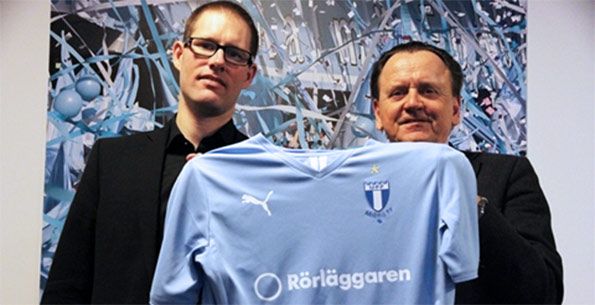 Maglia Malmo FF sponsor Rörläggaren