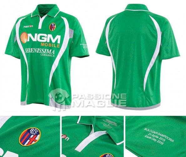 Maglia Bologna verde Giornata della Terra