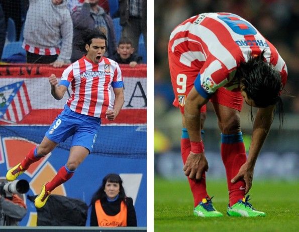 Falcao con le scarpe Puma evoSpeed
