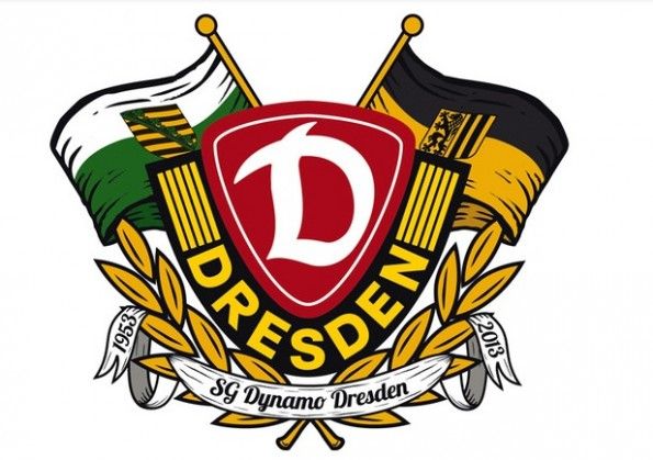 Stemma celebrativo dei 60 anni della Dynamo Dresda