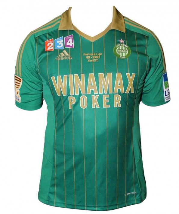 Maglia del Saint-Étienne per la finale di Coppa di Lega 2013 Maglia del Saint Etienne per la finale di Coppa di Lega 2013