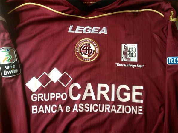 Maglia Livorno in ricordo di Morosini