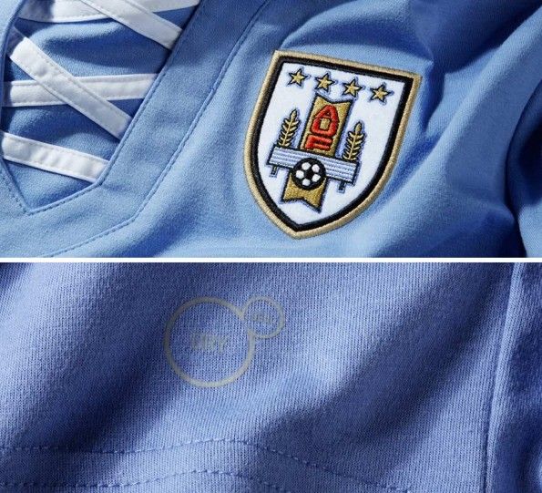 Dettaglio stemma AUF maglia Uruguay