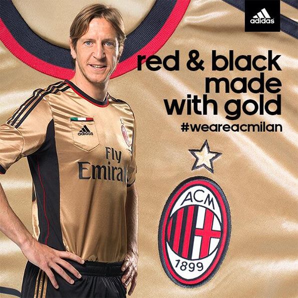 Milan 2013-2014, terza maglia color oro (FOTO) 37 ambrosini gold shirt milan
