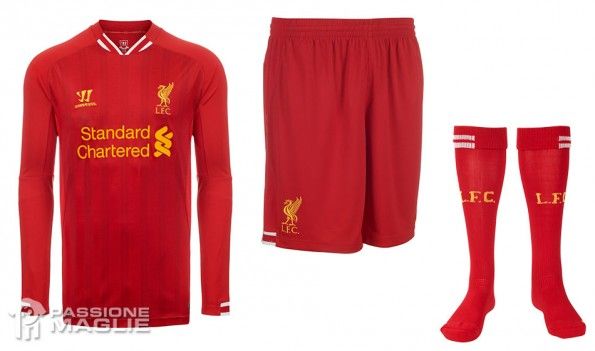 Calzoncini calzettoni Liverpool home 2013-14