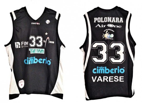 Divisa bianconera Pallacanestro Varese 2013