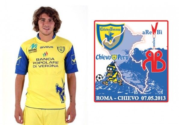 Maglia Chievo toppa Arenbi beneficenza