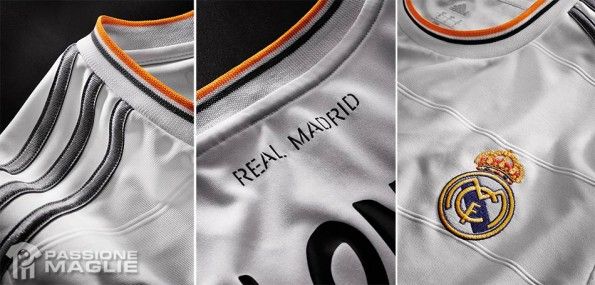 Dettagli kit home Real Madrid 2013-14