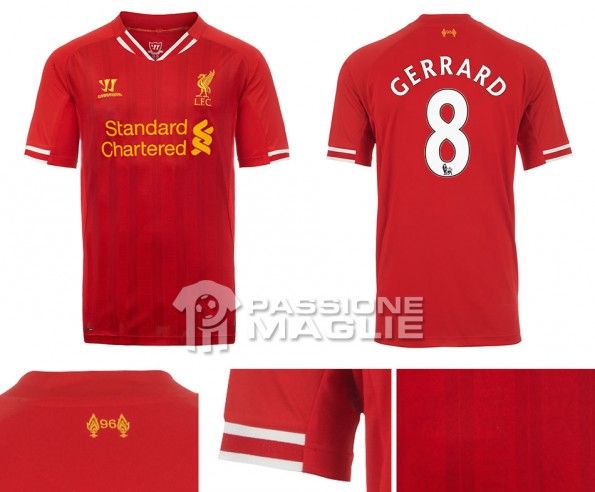 Liverpool prima maglia 2013-2014 Warrior