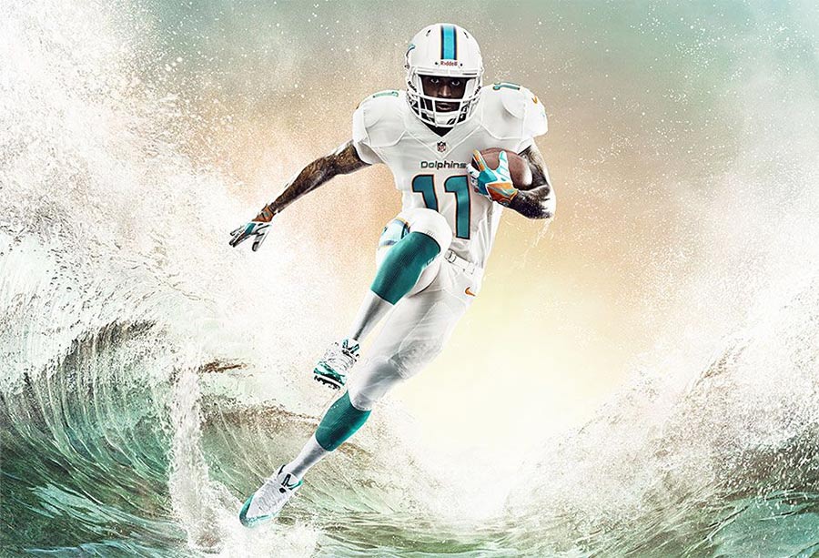 Le divise dei Miami Dolphins 2013 Nike Football Americano NFL
