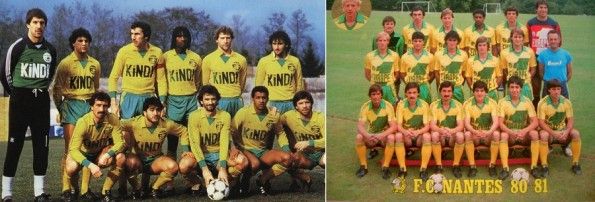 Formazioni Nantes a cavallo degli anni '70 e '80