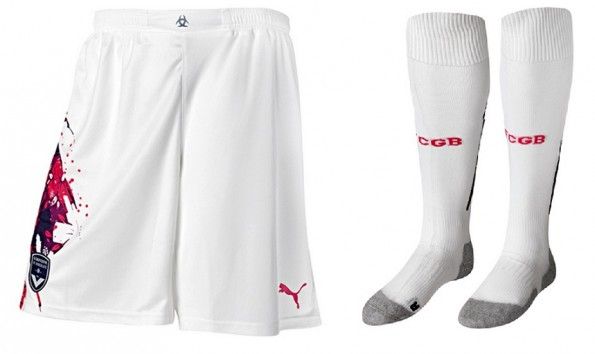 Calzoncini calzettoni Bordeaux 2013-14 trasferta