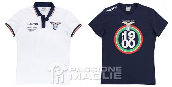 Polo e t-shirt celebrativi Lazio Coppa Italia