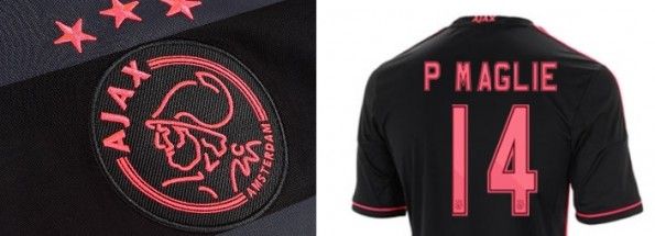 Nome numero maglia away Ajax 2013-2014 adidas