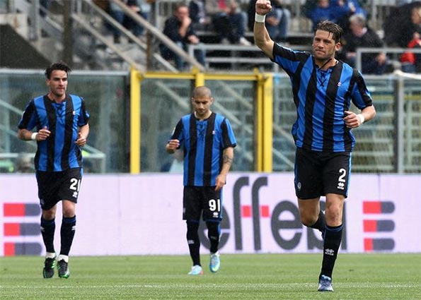 Stendardo esulta in Atalanta-Chievo