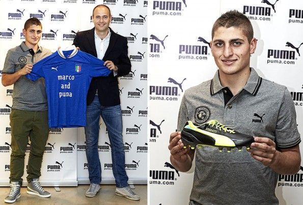 Marco Verratti e Andrea Rogg di Puma
