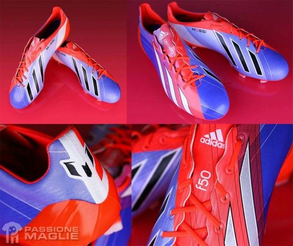 Scarpini F50 Messi viola-rosso