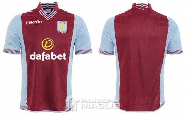 Maglia Aston Villa 2013-2014 Macron