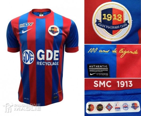 Maglia Caen 2013-2014 centenario