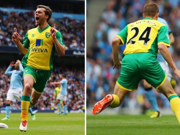 Divisa home Norwich City 2013-2014