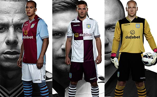 Divise ufficiali Aston Villa 2013-2014
