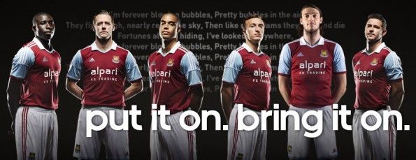 Kit West Ham 2013-2014 home