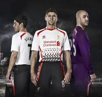 Liverpool away kit 13-14