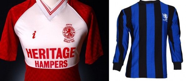 Vecchie maglie del Middlesbrough