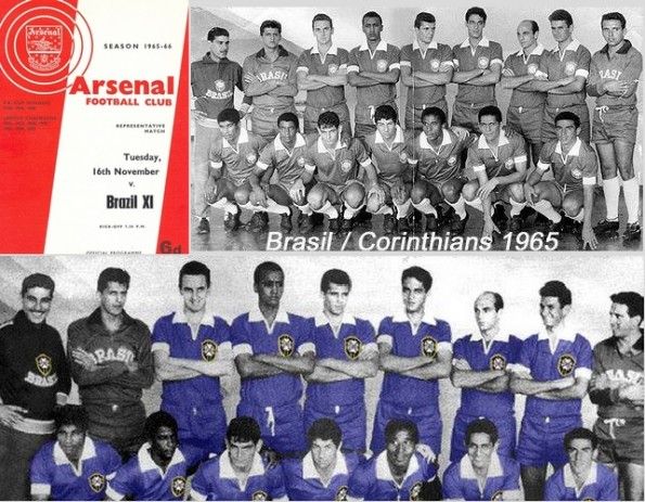Corinthians maglia Brasile nel 1965