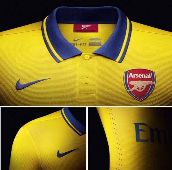 Dettagli divisa Arsenal trasferta 2013-2014