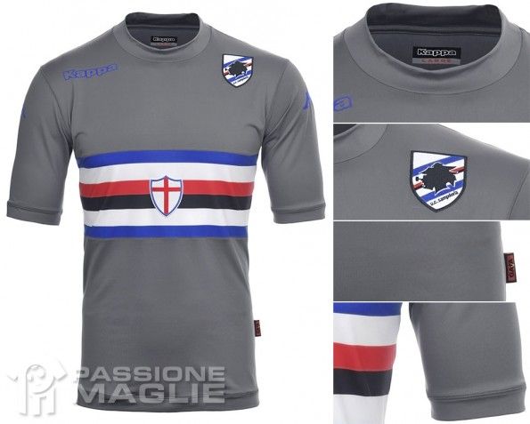 Maglia portiere Sampdoria grigia 2013-2014