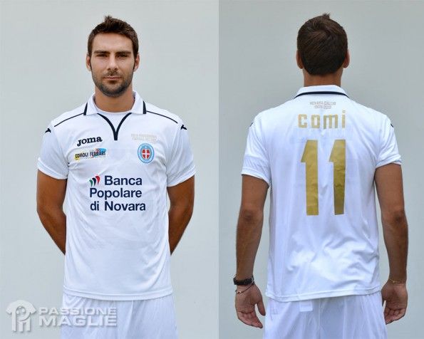 Seconda maglia Novara 2013-2014