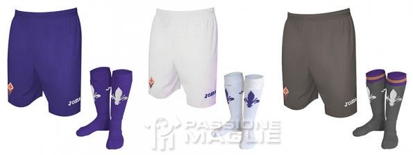 Pantaloncini calzettoni kit Fiorentina 2013-2014