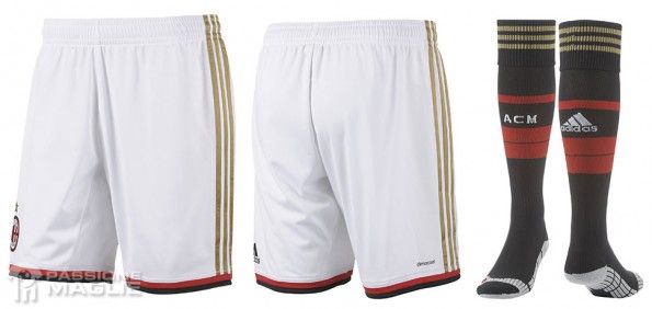 Pantaloncini calzettoni Milan home 2013-14
