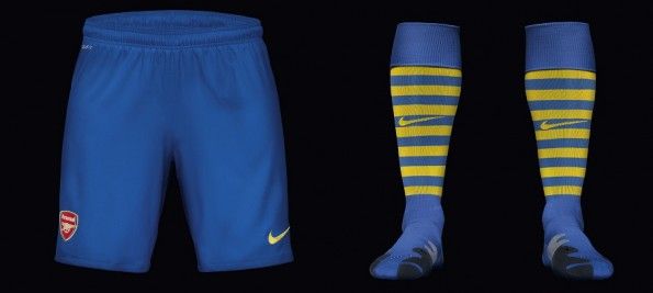 Pantaloncini calzettoni trasferta Arsenal 2013-2014