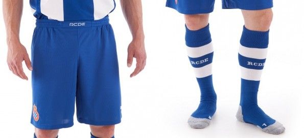 Pantaloncini calzettoni Espanyol home 2013-2014