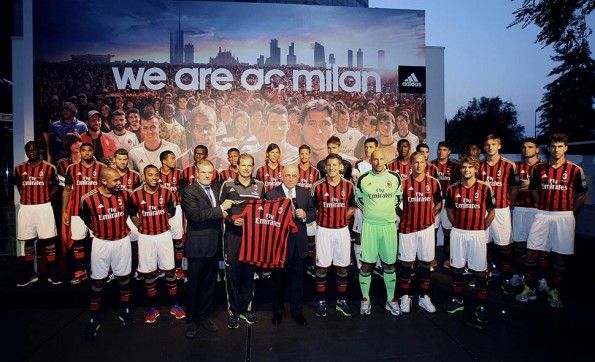 Presentazione maglia Milan 2013-14 Byblos