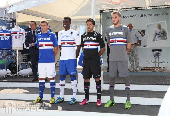 Presentazione kit Sampdoria 2013-14