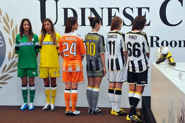 Maglie Udinese 2013-14 viste da dietro