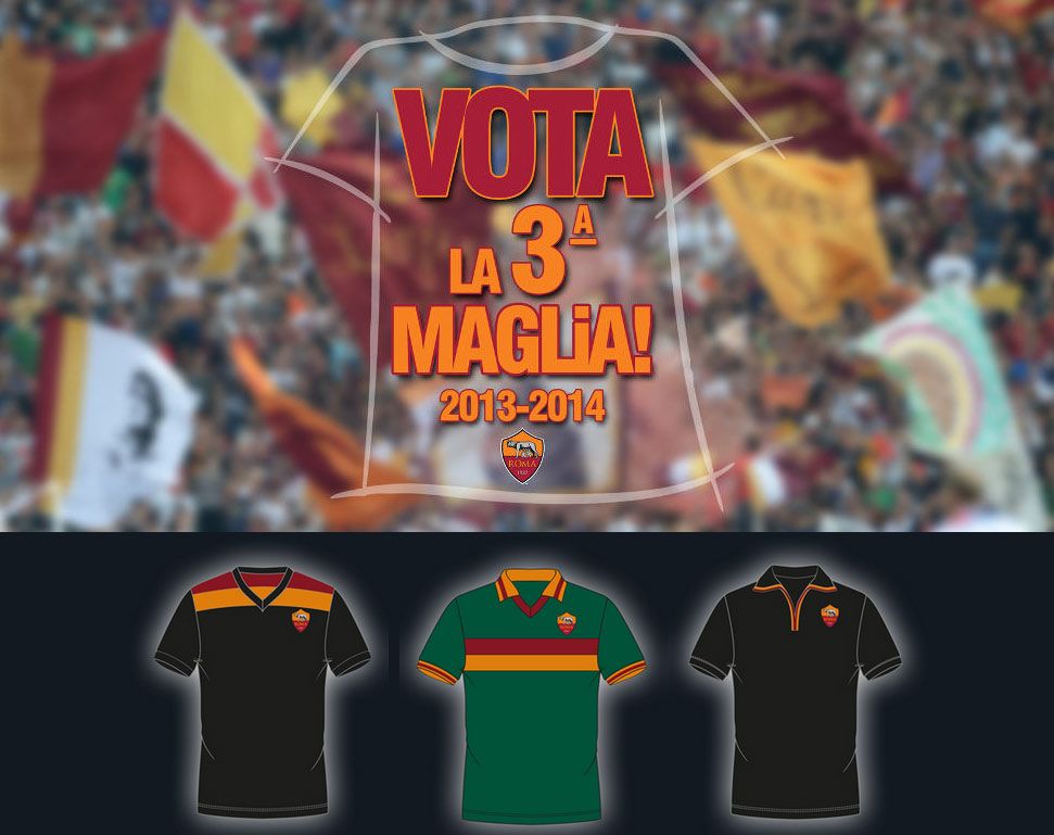 Sondaggio terza maglia Roma 2013-2014