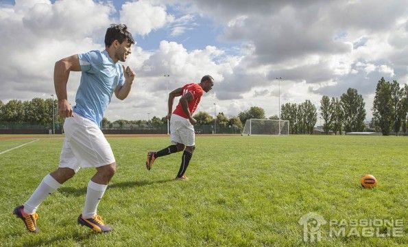 Allenamento tra Aguero e Bolt