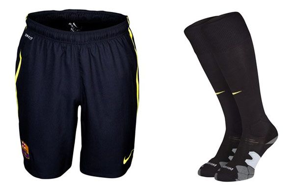 Pantaloncini calzettoni Barcellona third 2013-14 neri