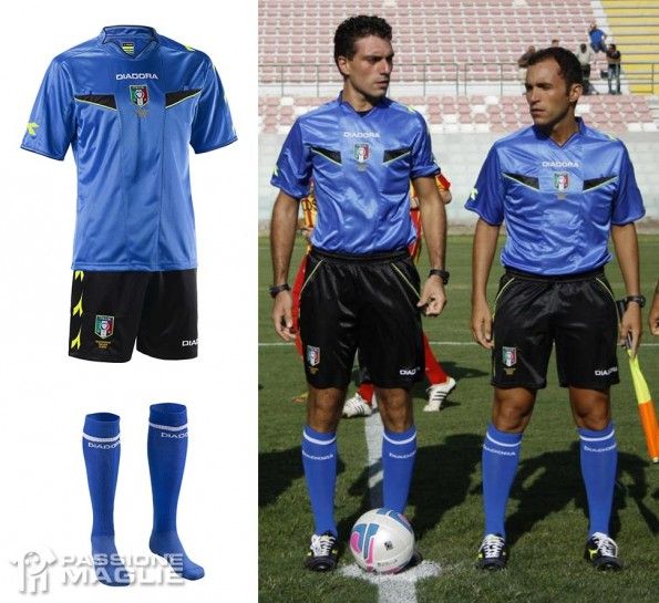 Kit arbitro 2013-2014 azzurro Diadora