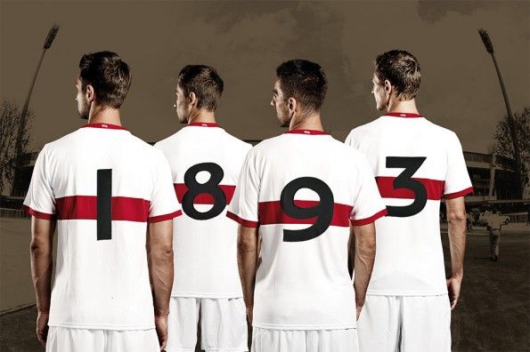 Numeri cuciti maglia Stoccarda 120 anni Puma