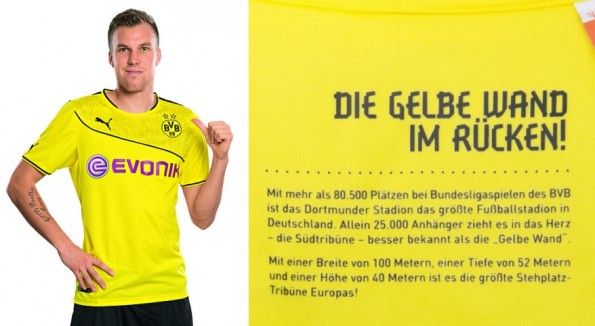 Dettaglio wintertrikot 2013 Borussia Dortmund