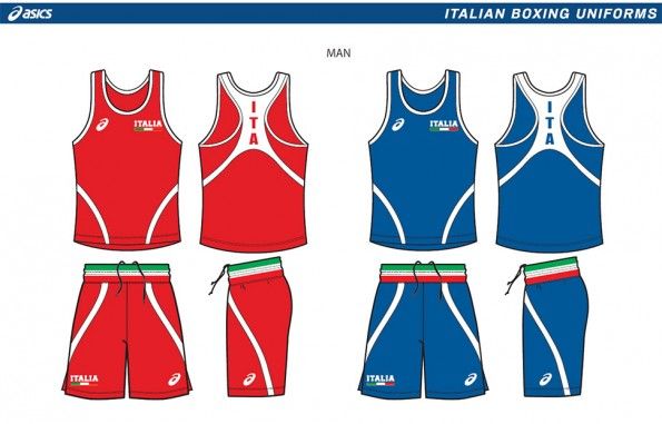 Divisa Italia boxe Asics