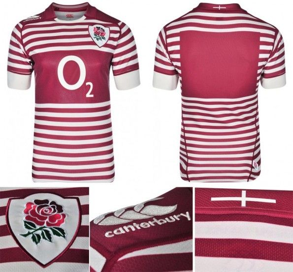 Maglia away Inghilterra rugby 2014